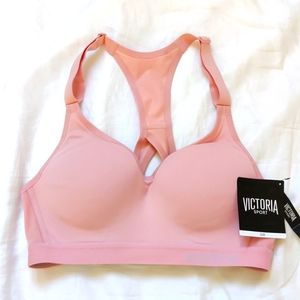 Victoria's Secret Sports Bra Pink Incredible Molded Padded Small NWT 32B VS